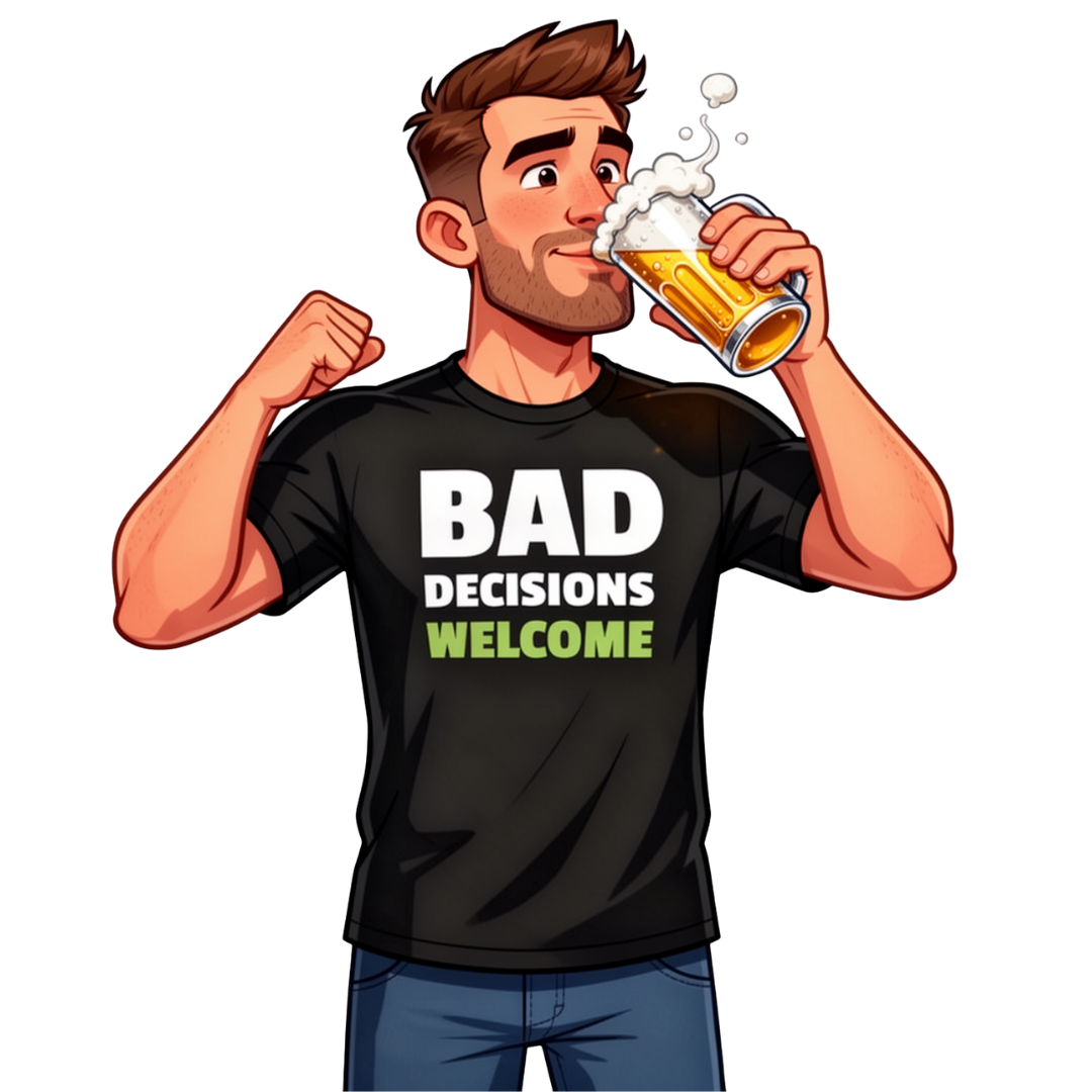 Bad Decisions Welcome Short Sleeve T-shirt