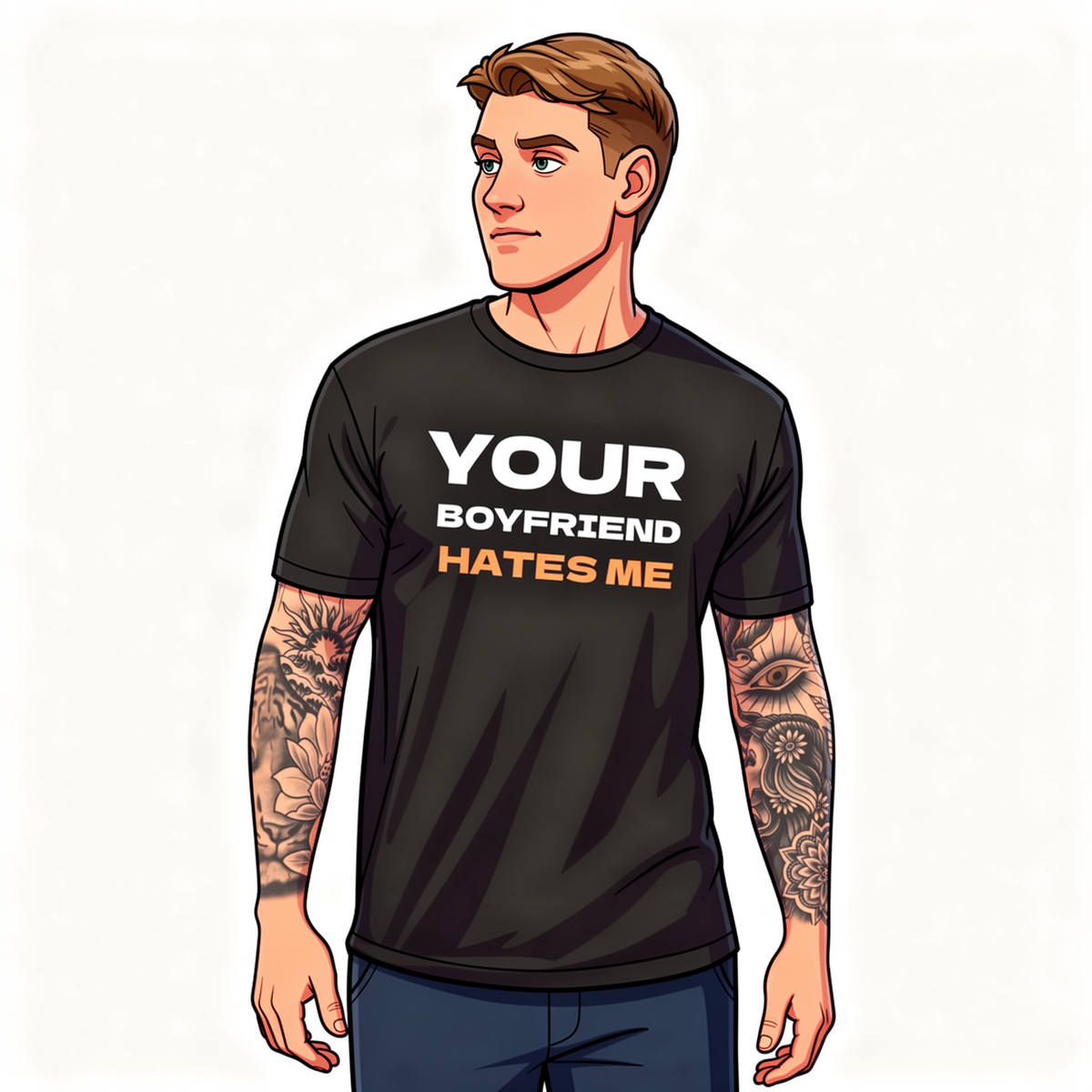 Your Boyfriend Hates Me Short Sleeve T-shirt